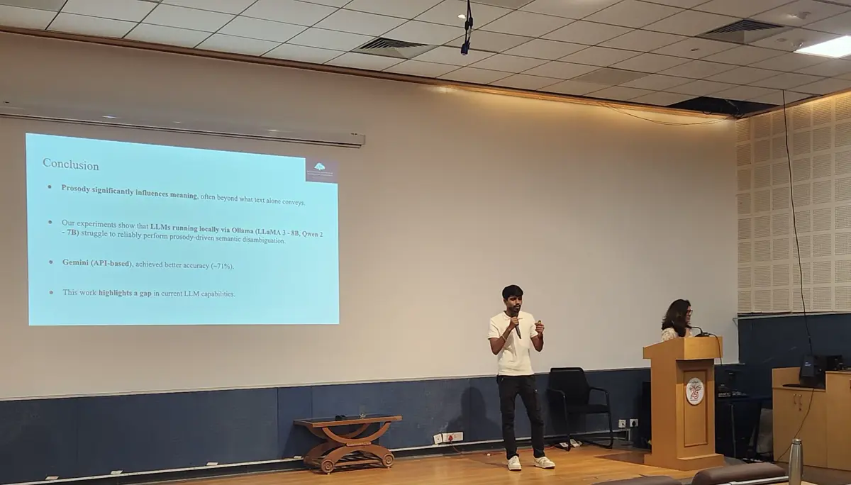 Presentation at IIIT Hyderabad
